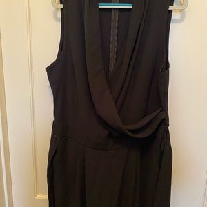 Robert Rodriguez black wrap-front jumpsuit